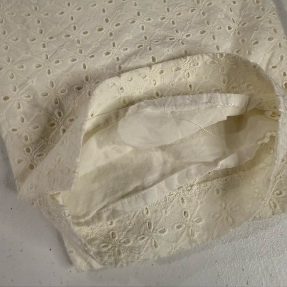 Vintage Alfred Dunner Pull-On Capris Ivory Eyelet Back Elastic Women’s Size 14 - Picture 4 of 12